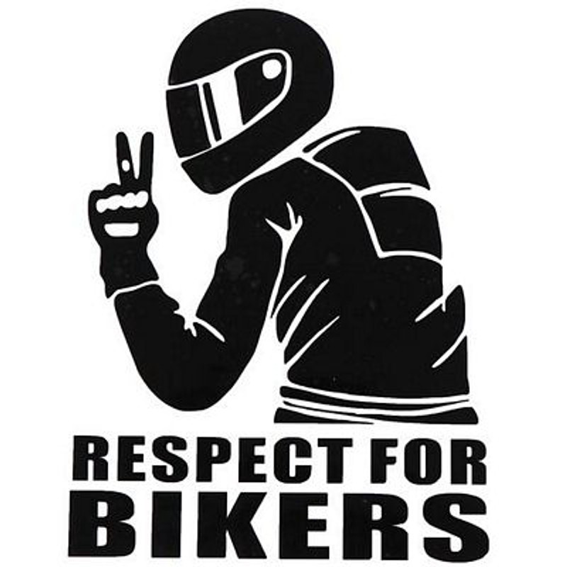 RESPECT FOR BIKERS DECAL