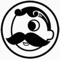Natty Boh Man B&W Sticker