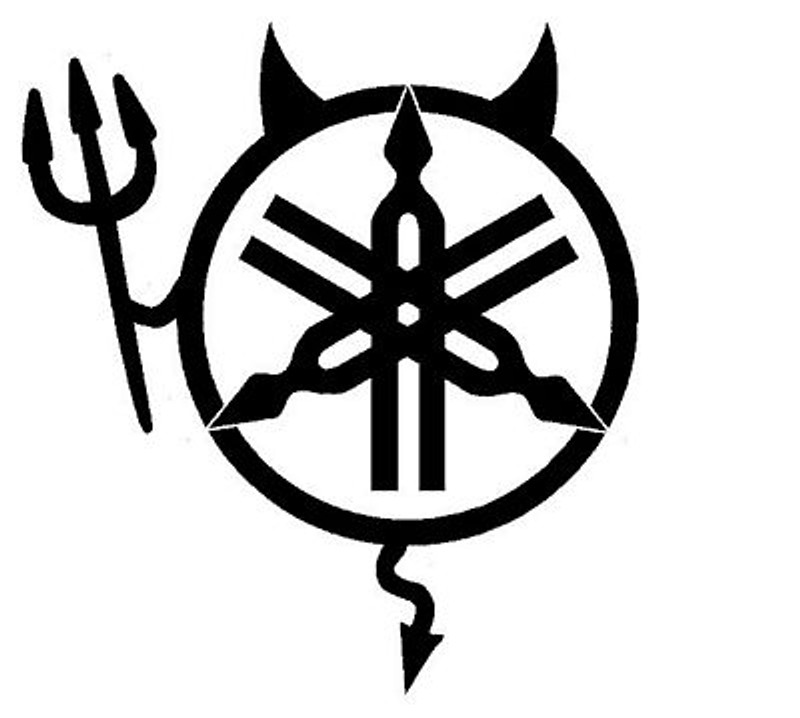 Y Devil Diecut Racing Decal