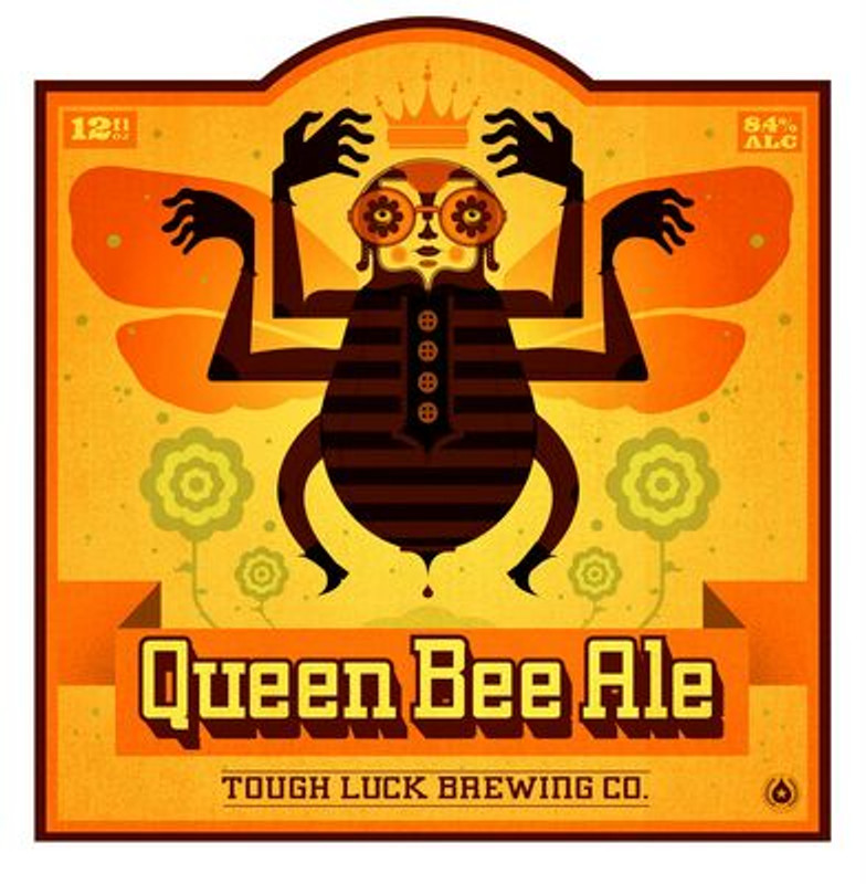 queen beer ale sticker