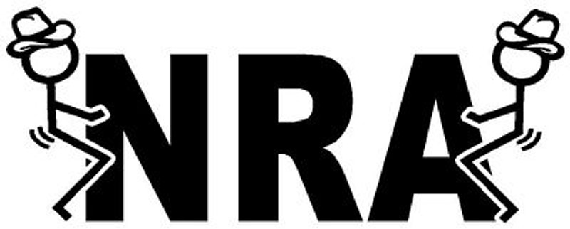 FUCK THE NRA DIE CUT DECAL COWBOY