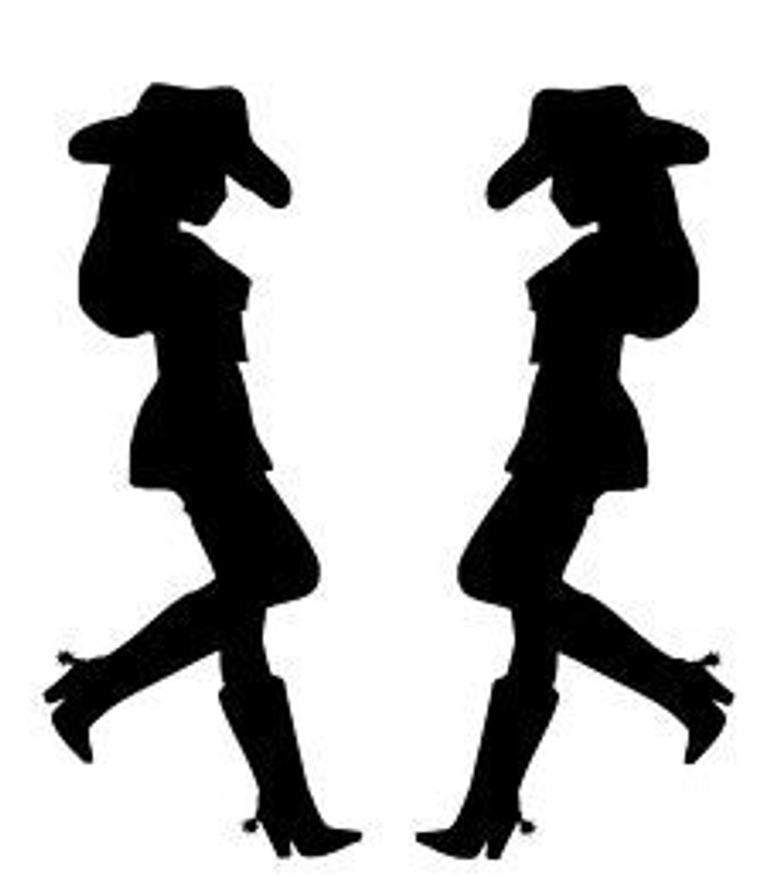 Cowgirl Stickers PAIR