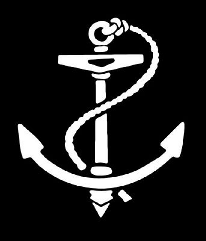 Anchor Vinyl Boating Navel Decal