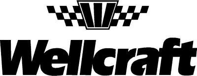 Wellcraft Checkered Flag Decal Die Cut Boat Sticker 03