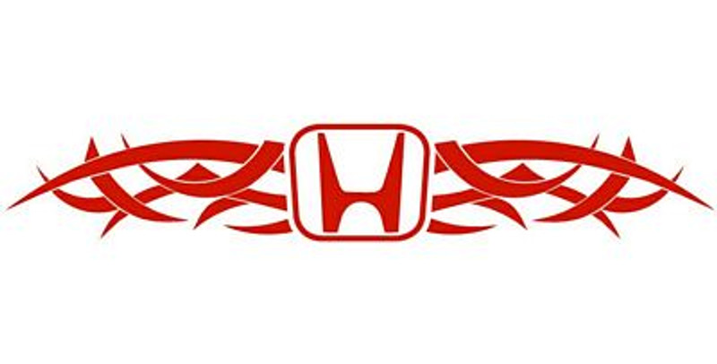 Honda Tribal Back Window Graphic