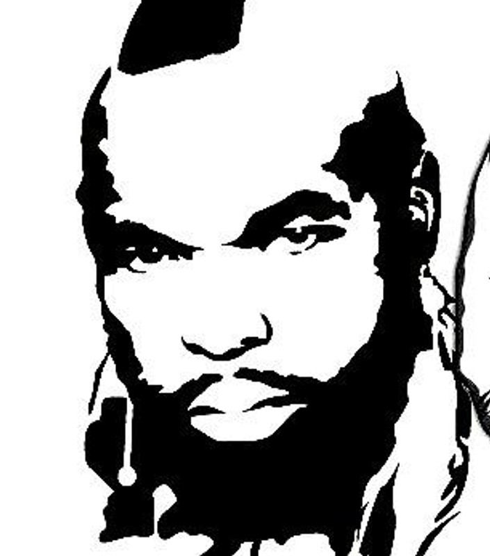 A Team Mr T Decal
