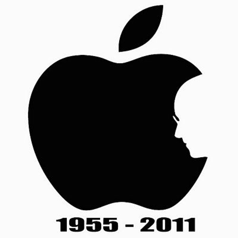 apple by steve jobs die cut decal