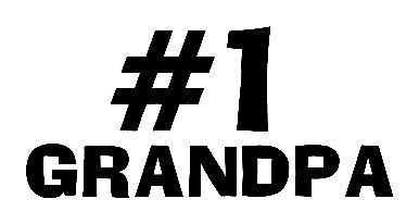#1 Grandpa Sticker