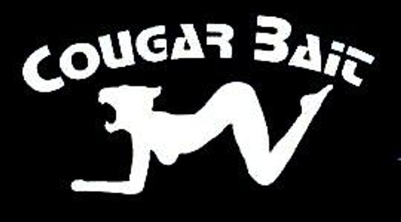 cougar bait funny car window wall laptop decal sticker
