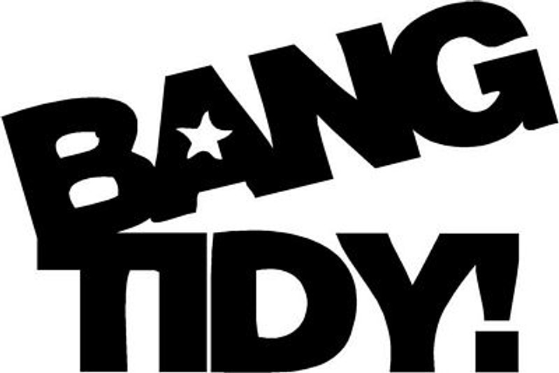 BANG TIDY funny diecut car decal