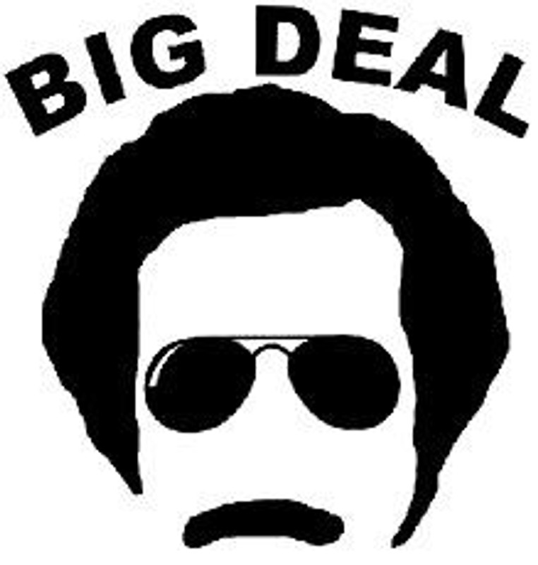 big deal funny car decal