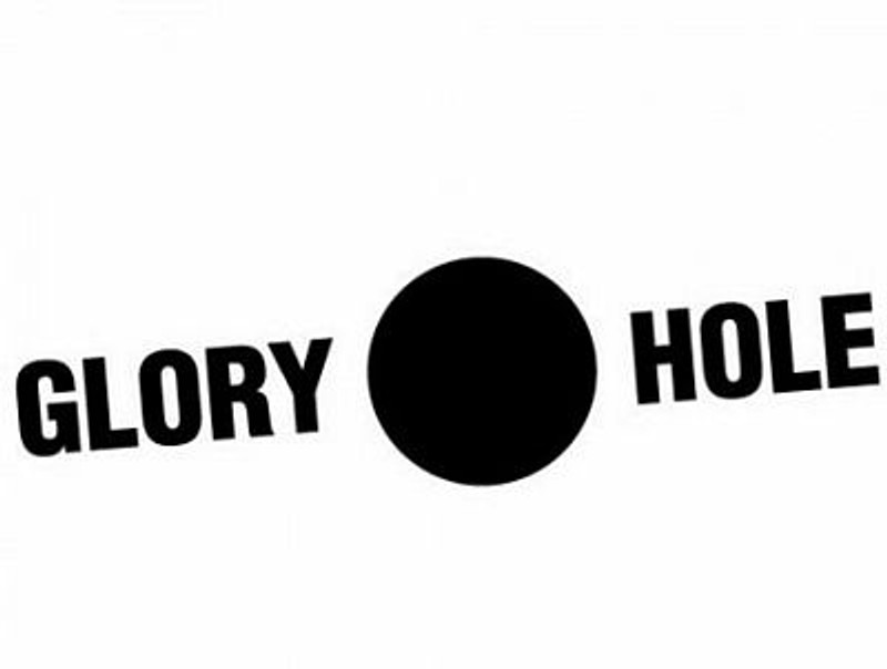 Glory Hole Funny Vinyl Car Decals PAIR