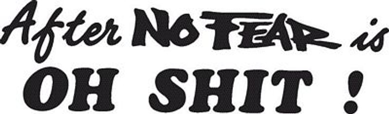 OH SHIT die cut car decal