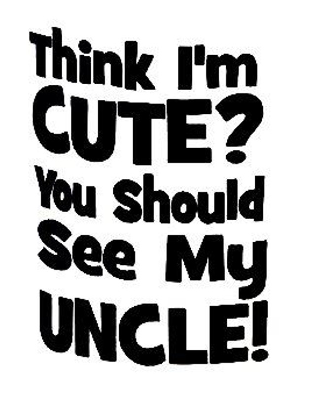 Think I'm Cute Vinyl Diecut Decal