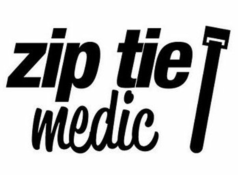 Zip Tie Medic fun ny car sticker