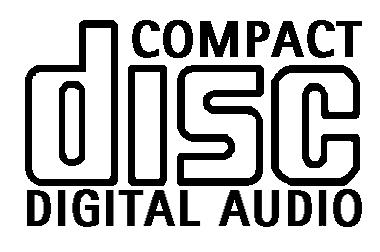 Compact Disk Digital Audio Logo Diecut music Decal