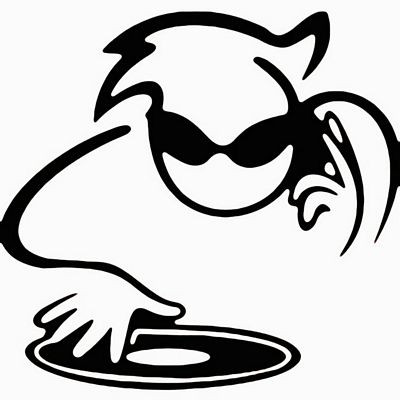 DJ music decal