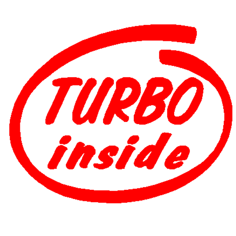 Turbo inside decal 289