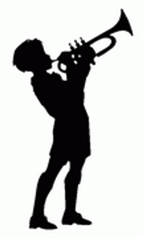 Trumpet Player Decal