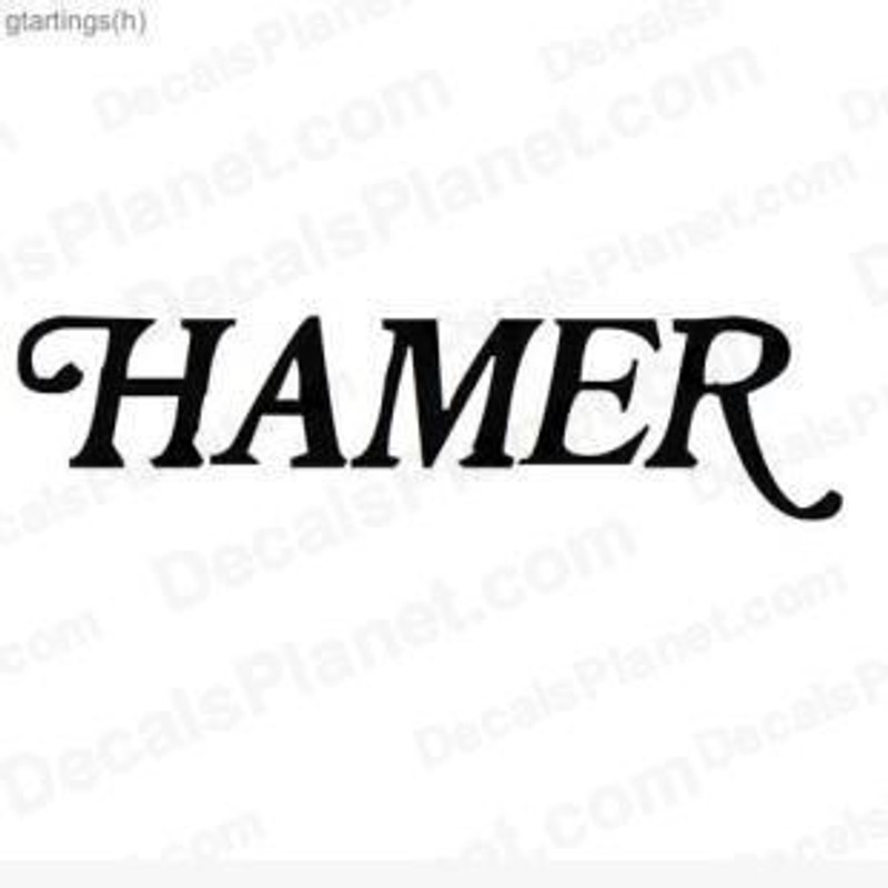 Vinyl Music HAMER Sticker 1081