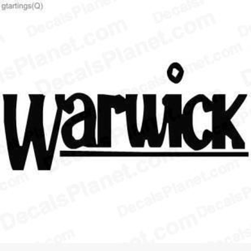 Vinyl Music WARWICK Sticker 1099