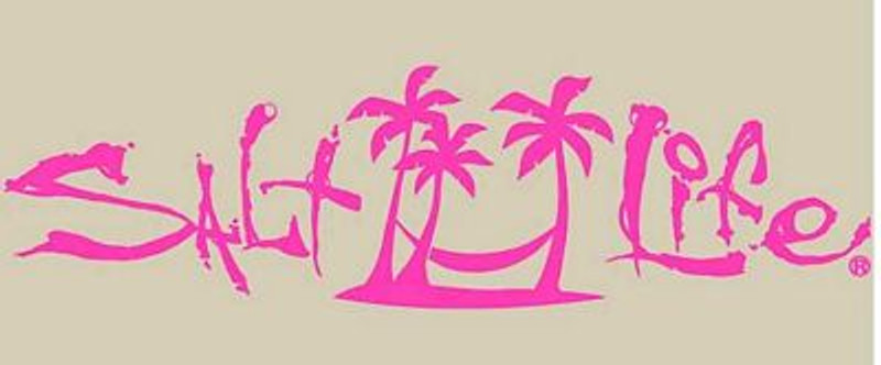 SALT LIFE palm trees water life hawiaan CAR DECAL