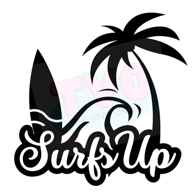 Surfs Up DIE CUT hawiaan VINYL STICKER