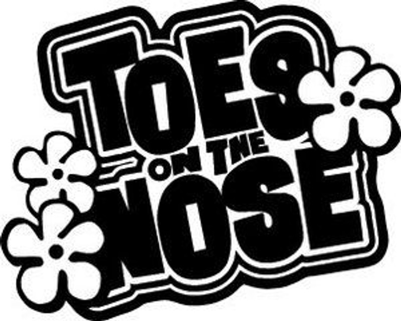 Toes On The Nose Surfing Decal Sticker