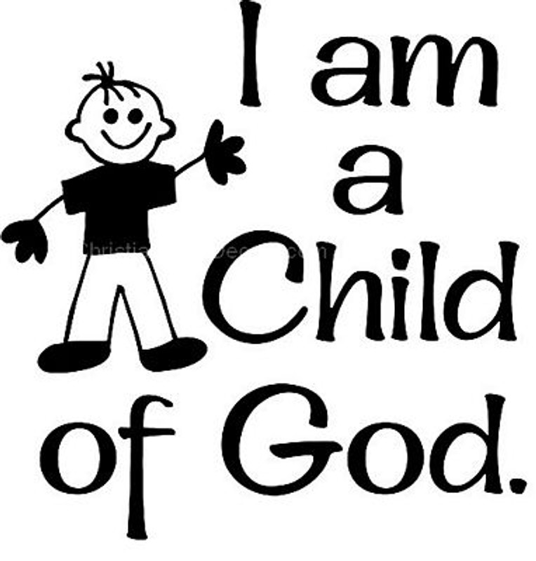I am a CHILD of GOD decal