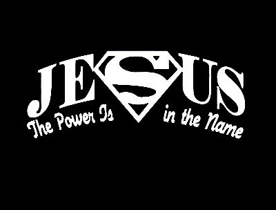 Super Jesus Christian Decal Stickers