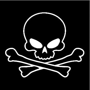 Skull Decal Sticker 3958