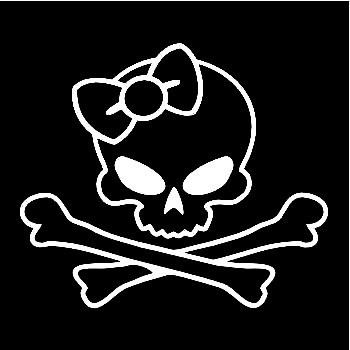 Skull Decal Sticker 3960