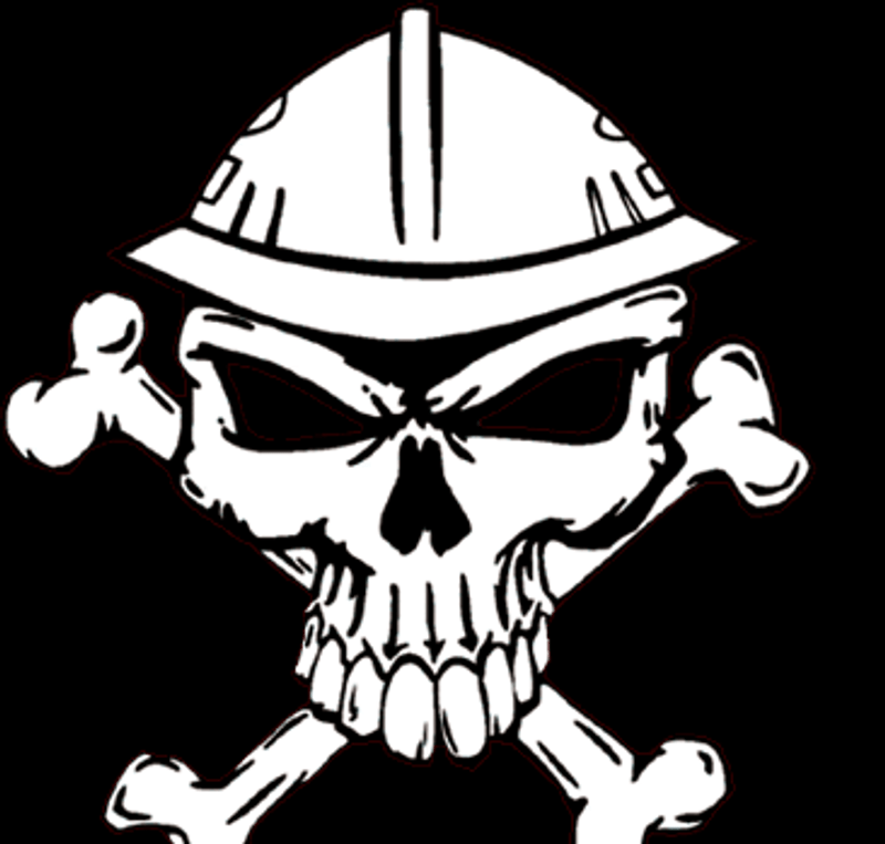 Skull Logo with Helmet 1822