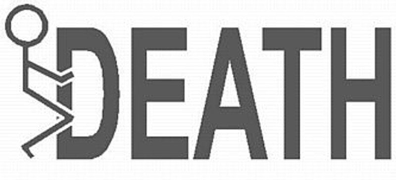 FUCK Death Vinyl Car Sticker