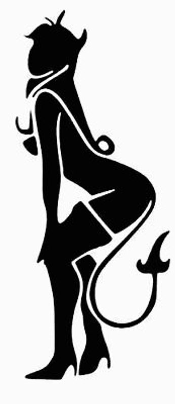 Sexy DEVIL Funny XXX Decal Sticker Sexy DEVIL Funny XXX Decal Sticker