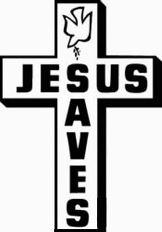 Cross Window or Wall Decal 6 Cross Window or Wall Decal 6