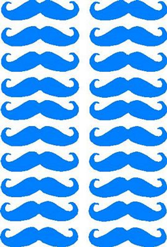 Mustache Sticker Set Style 1 Small