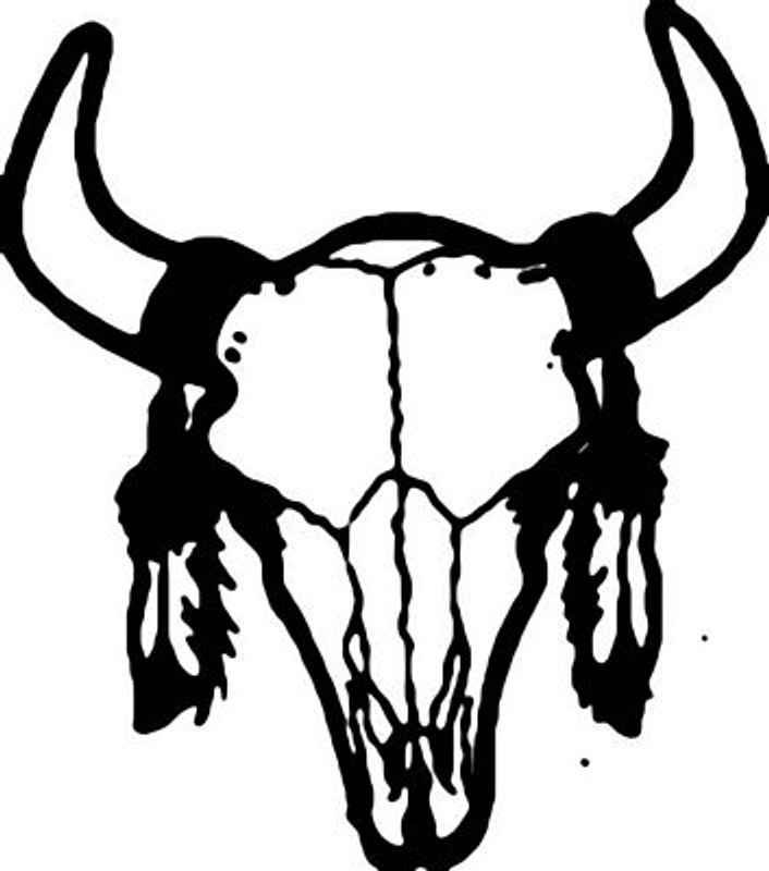 Cow Skull Decal2