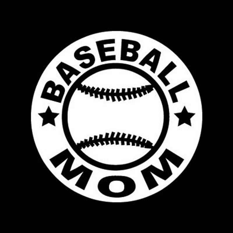 Baseball Mom Circular Diecut Vinyl Decal Baseball Mom Circular Diecut Vinyl Decal
