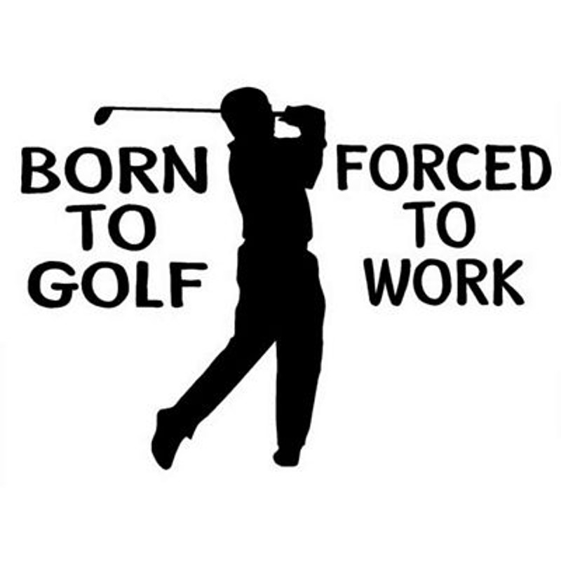 Golf born to golf decal Golf born to golf decal