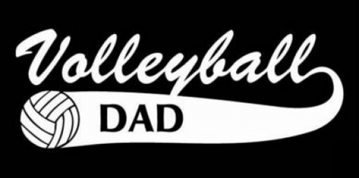 Volleyball DAD Window or Wall Sticker 1