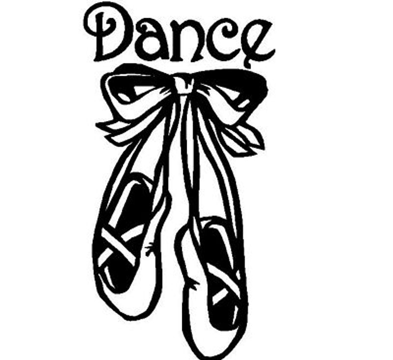 Dance Shoes Die Cut Decal