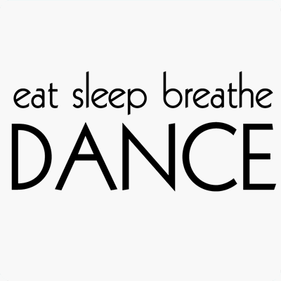 eat sleep breathe dance decal