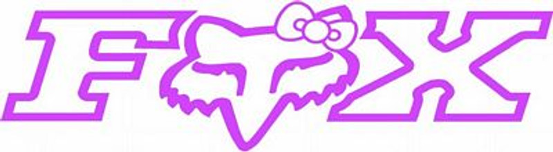 F Racing with Bow Diecut Decal150a