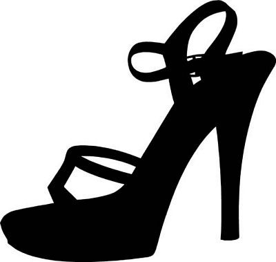 High Heel Die Cut Girl Decal 2