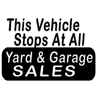 Yard Sales Decal 556