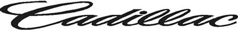 Cadillac Script Windshield Lettering Cadillac Script Windshield Lettering