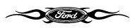 Ford Chisled With Flames
