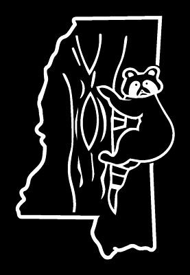 Coon  Hunting Alabama ANY STATE Diecut Vinyl Hunting Decal