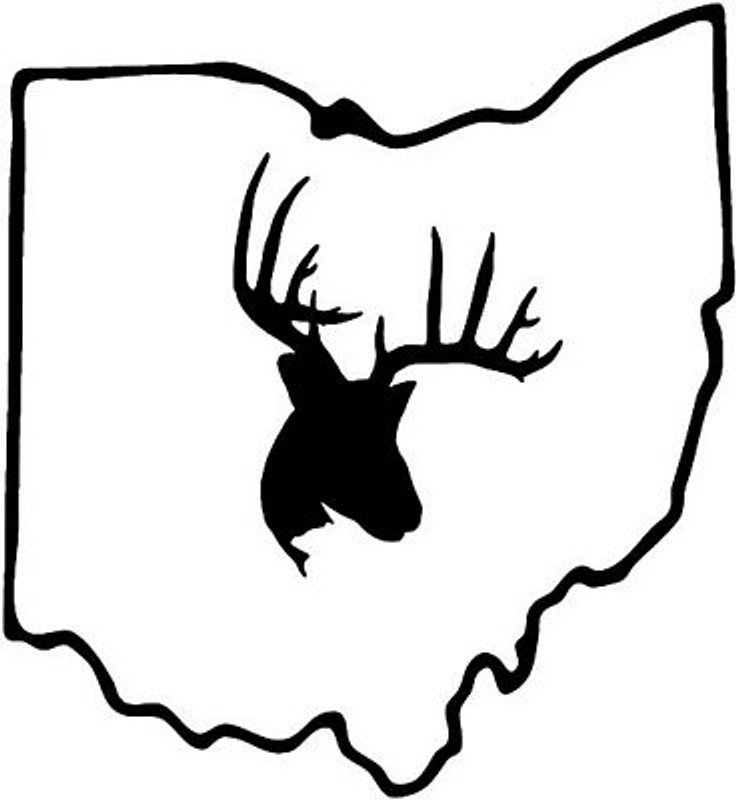 deer hunting ohio ANY STATE OUTLINE  deer hunting decal deer hunting ohio ANY STATE OUTLINE  deer hunting decal